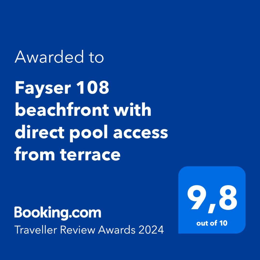 Fayser 108 Beachfront With Direct Pool Access From Terrace Arona  Exterior photo